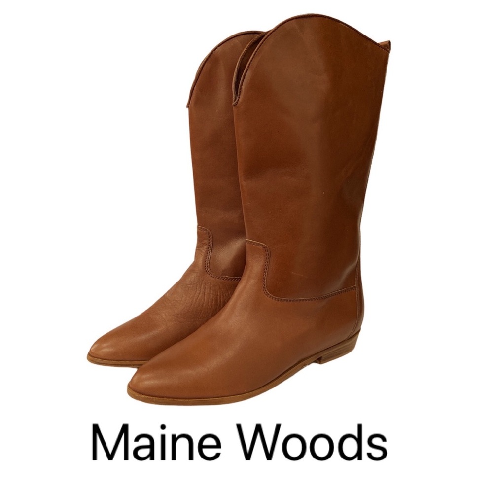 Maine Woods Brown Polo ll Leather Boots Size 8M NWOB